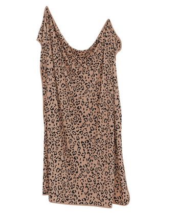 Swaddle Blanket in Latte Leopard